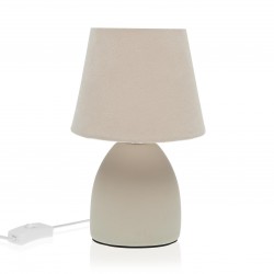 Lámpara mesa beige 20x13cm