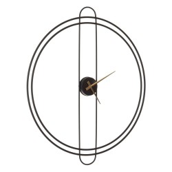 Reloj metal negro  60x68cm