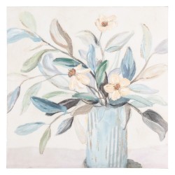 Cuadro lienzo JARRÓN FLORES 02  2/M - 80x80cm