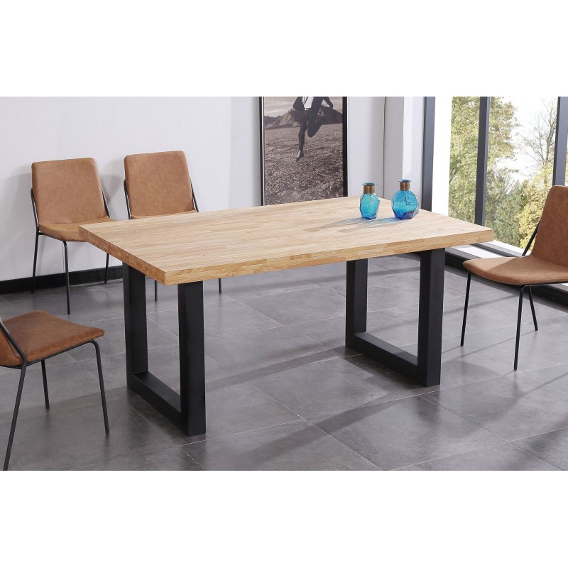 Mesa fija LOFT roble nordish / negro