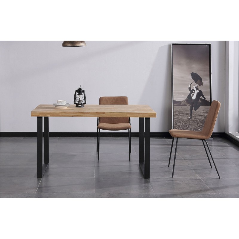 Mesa fija NATUR roble nordish / negro