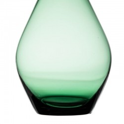 Jarrón verde vidrio 12x33cm