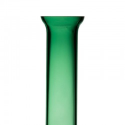 Jarrón verde vidrio 12x33cm