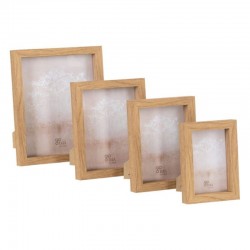 Portafotos madera natural 13x18
