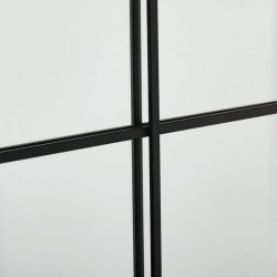 Espejo VENTANA negro metal 90x120cm