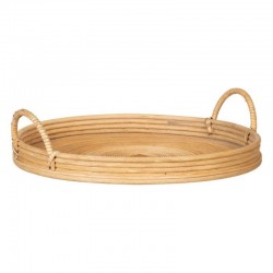 S/3 Bandejas ratán natural 46,50cm