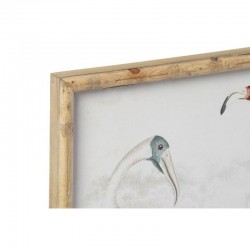 Cuadro cristal BAMBÚ aves  60x45cm