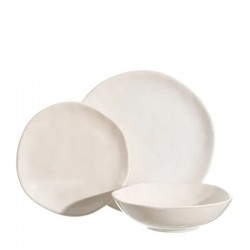 Plato de postre blanco irregular 20cm