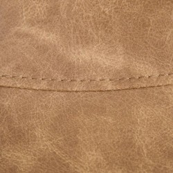 Silla CUIR beige pu/metal