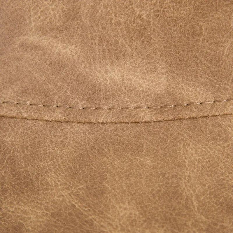 Silla CUIR beige pu/metal