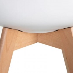 Silla NORDIC ppleno blanca