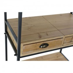 Estantería abeto natural / metal 170cm