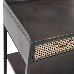 Consola negro-metal 85cm