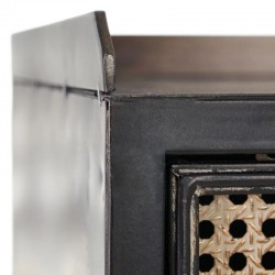 Consola negro-metal 85cm