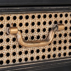 Consola negro-metal 85cm