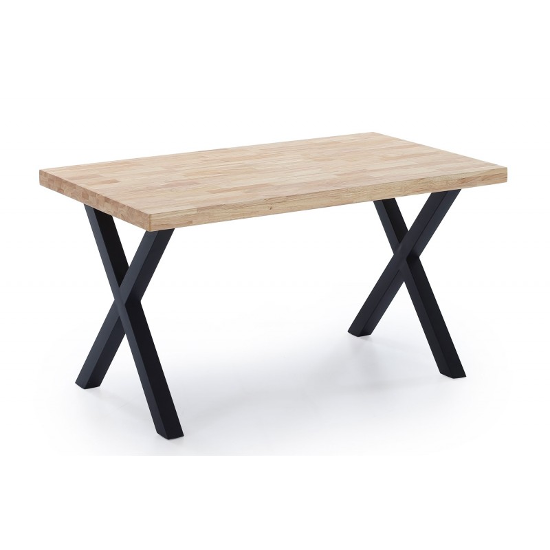 Mesa fija X-LOFT roble / negro