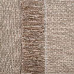 Mantel flecos beige 150x150cm
