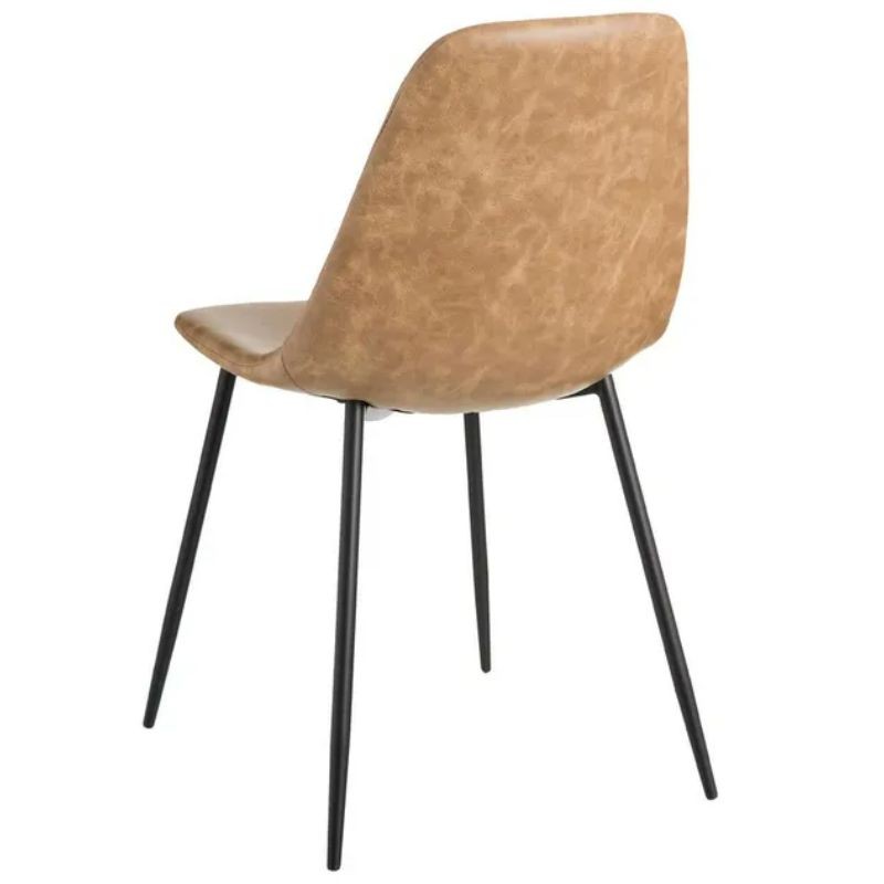 Silla CUIR beige pu/metal