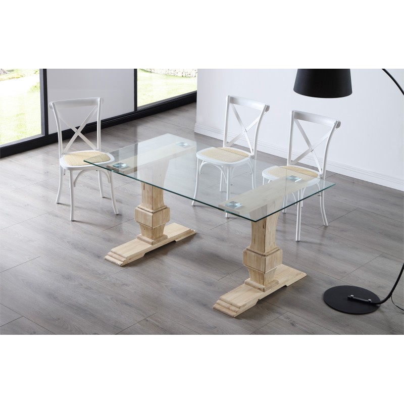 Mesa fija VERSALLES cristal