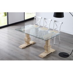 Mesa fija VERSALLES cristal