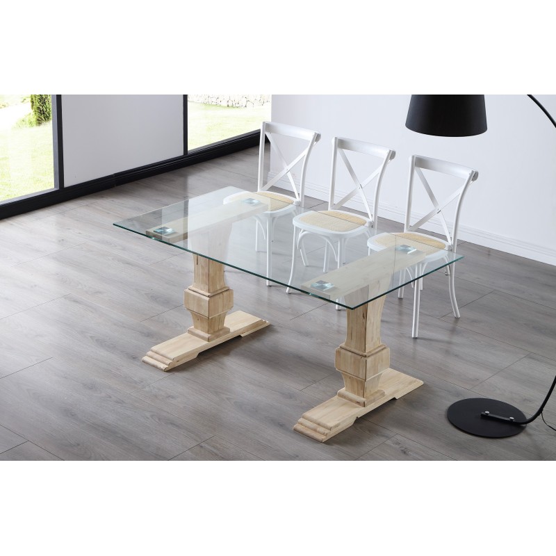 Mesa fija VERSALLES cristal