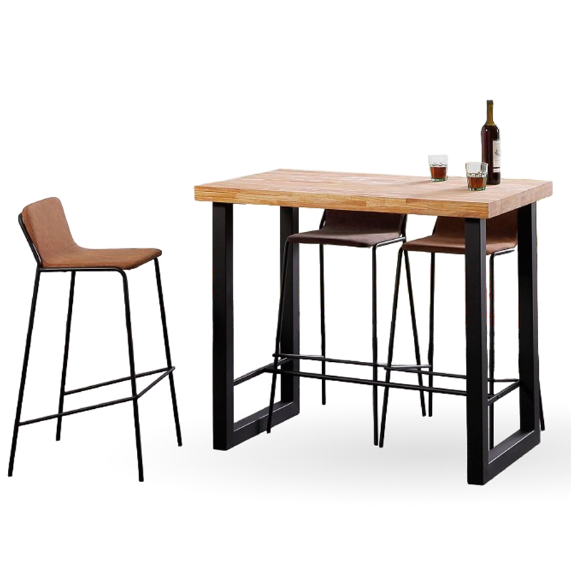 Mesa alta LOFT 120 roble nordish / negro